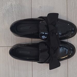 Forever 21 Black bow shoes♡